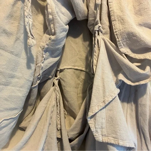 Oh My Gauze! 100% Cotton Light Grey Skirt Size Small/Medium - Picture 6 of 6